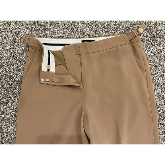 Theory Womens Size 2 Dress Pants Straight Tan Ankle Casual Office Career Slacks - Picture 4 of 10